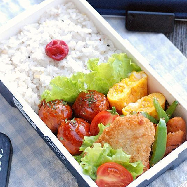 【高校生男子】ミートボール弁当