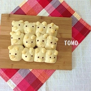 白ぶたのミルクちぎりパン by TOMO（柴犬プリン）さん | レシピブログ 