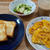 ポテトのチーズオムレツとミニトースト