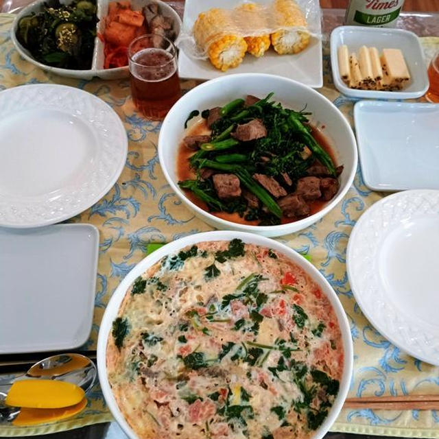 今年はトウモロコシが美味しい ～ 紫蘇を楽しむ