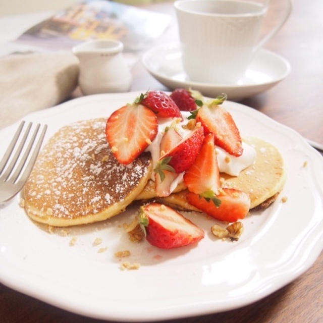 【ちょいネタ♡簡単に作れるふわふわのホットケーキ♡と掲載のお知らせ♡】