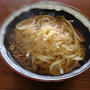 今朝の麺は「ねぎまうどん」