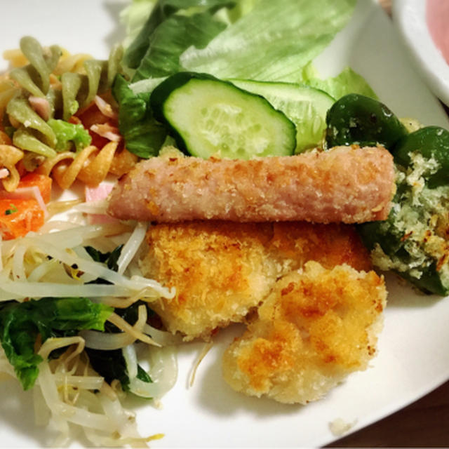 ミックスフライ定食と、パリパリまん丸おやつ