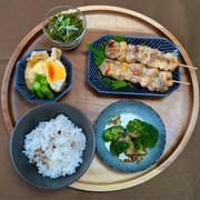 素朴で滋味深い味ｄｅ和定食風☆あぶ玉袋♪☆♪☆♪