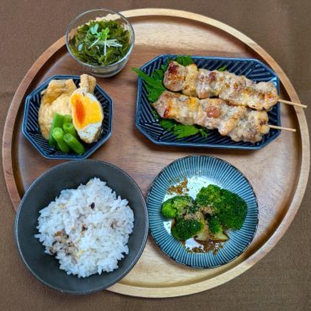 素朴で滋味深い味ｄｅ和定食風☆あぶ玉袋♪☆♪☆♪