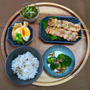 素朴で滋味深い味ｄｅ和定食風☆あぶ玉袋♪☆♪☆♪