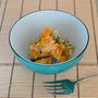 レシピ---レンジで簡単かぼちゃのヨーグルト・サラダ/小野健氏（月夜野工房）の色重ねボール大