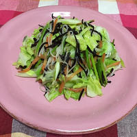 ひじき入りイタリアンそうめんちゃんぷるー