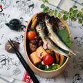 イワシの丸干し乗っけ弁当～Grilled of fish dried whole of sardine bento  by にぎりっ娘。さん