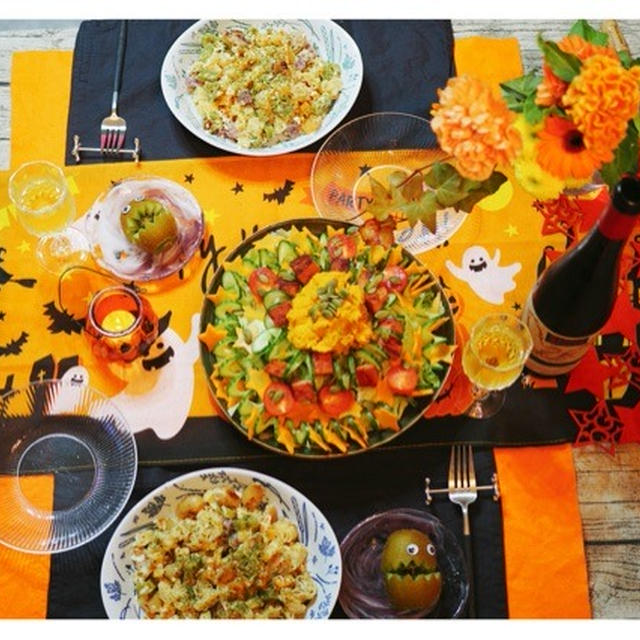 キユーピーハーフでマッシュドパンプキン！ 秋冬の食卓にぴったりなオレンジが鮮やかサラダ