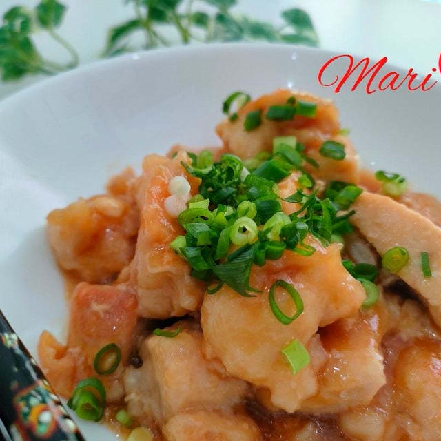《レシピ有》片栗粉でぷる照り旨！鶏むね肉のスタミナ焼き。
