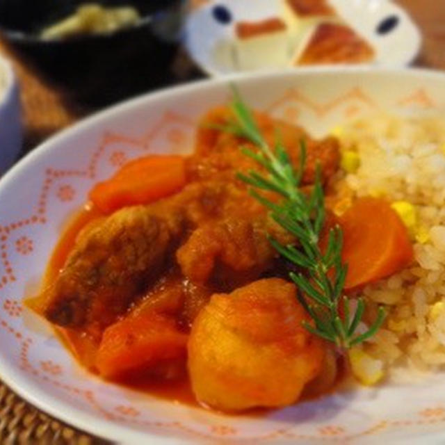 とろ実で豚肉の濃厚野菜煮込み♪