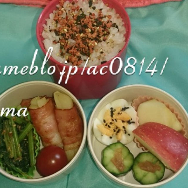 ベーコン巻きポテトのお弁当