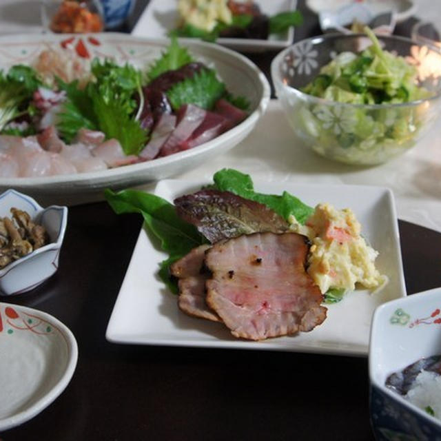 塩麹叉焼　お刺身　なまこ酢　その他