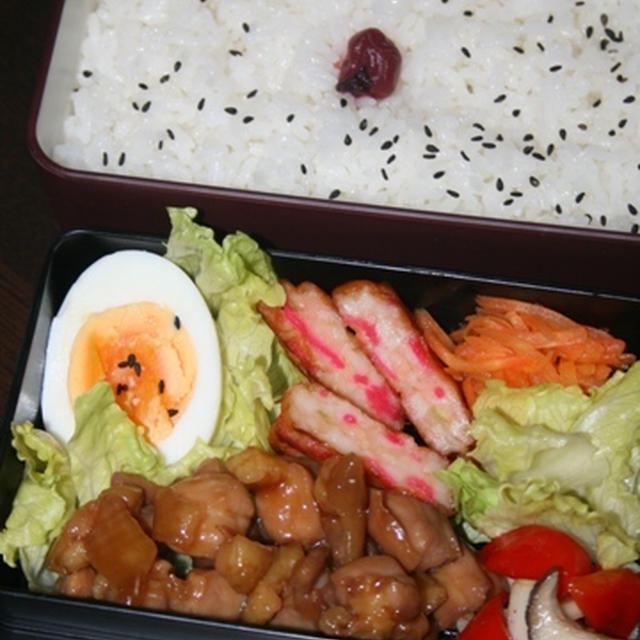 3月21日　　鶏の照焼弁当（柏小中学生親善オープン）