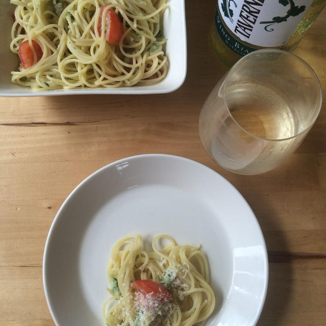 【レシピブログ】きゅうりとトマトの冷製パスタ×タベルネッロ　ビアンコ　イタリア
