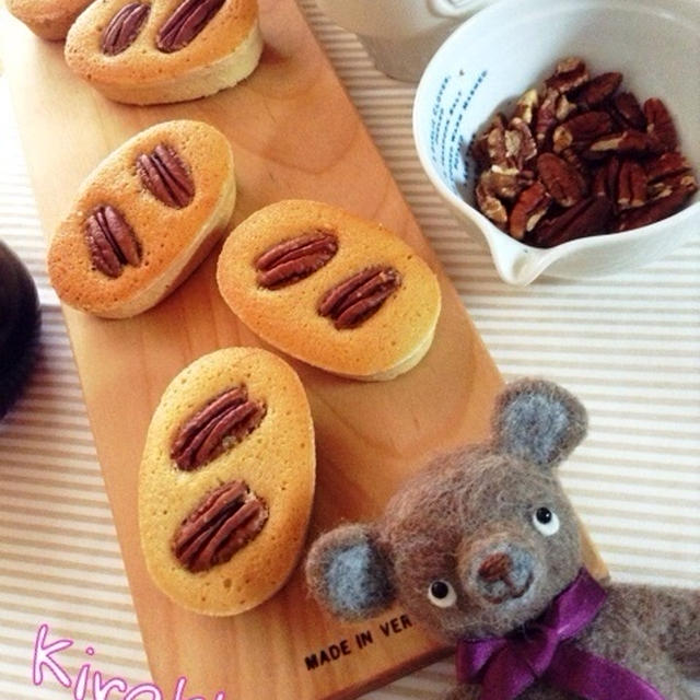 焦がしバターの風味豊か☆ピーカンナッツのフィナンシェ