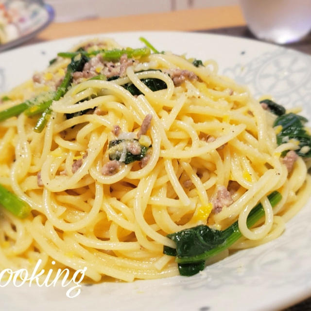 ◎レモンクリームパスタ。なにこれ美味しい。