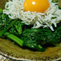 春菊のナムルとしらすの丼☆岐阜クッキングアンバサダー