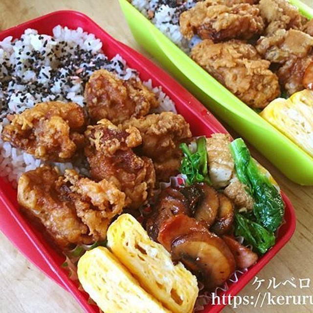 弁当LOG 20171205　鳥の唐揚げ弁当