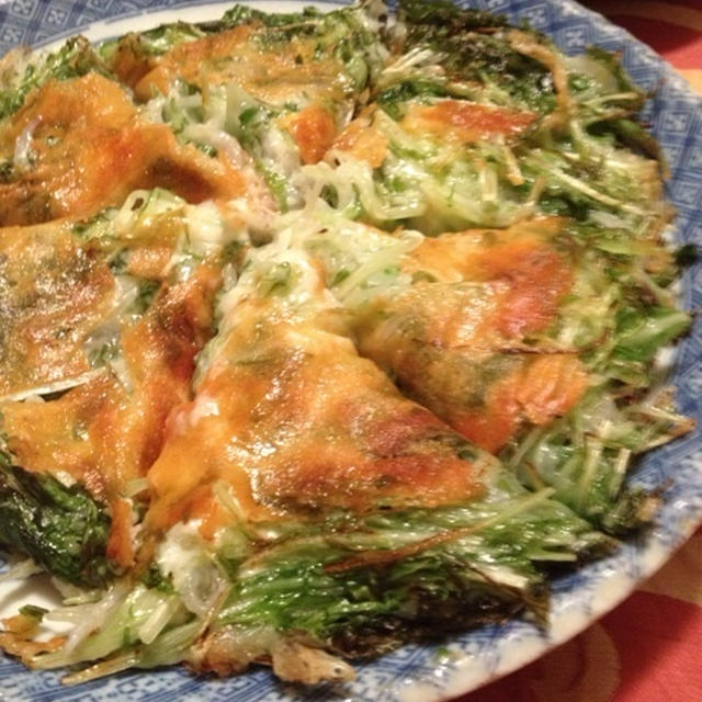 水菜のチーズ焼き