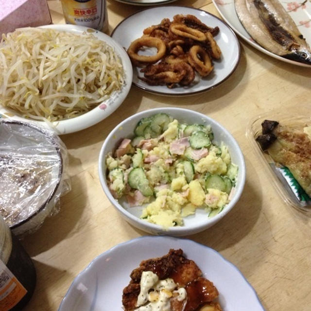 チキン南蛮やらで晩酌