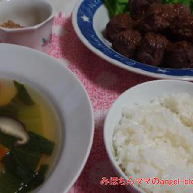 ☆今日の夕食〜高野豆腐でサイコロステーキ☆