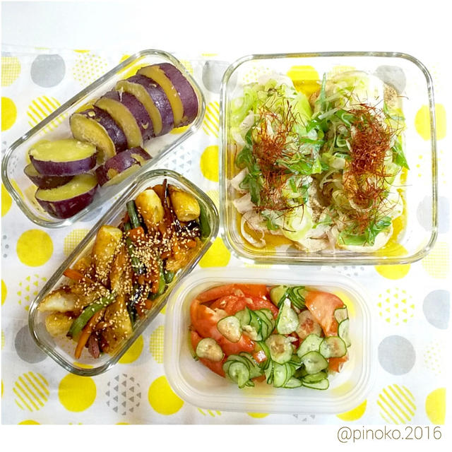 **今週の作り置きおかず(3月1w)**火曜日お疲れ様でした**今日も残業...