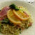 オレンジスライスジャムの生ハムパスタ