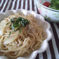 ちりめんじゃこと玉ねぎのパスタ