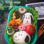 スヌーピーのお弁当◡̈⃝♩寝坊したけど、間に合いました♫