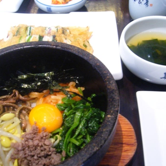 韓国ランチと筍のパスタ