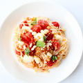 作り置きソースで超簡単♪【トマトとモッツァレラ素麺】カッペリーニ風