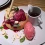 銀座三越で、パンケーキ。