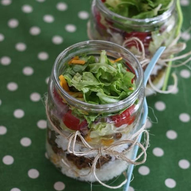失敗（:.´艸`:.）　　Jar　Taco-Rice♪