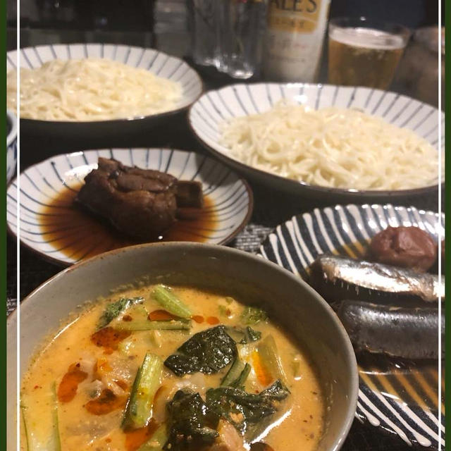 坦々麺風つけうどん