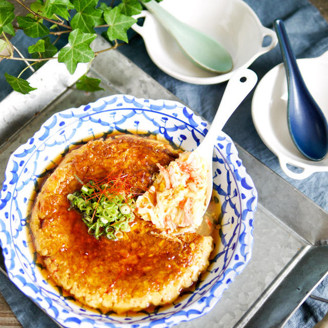 やってみたら超面白いかもっ！﻿お料理ラボ🔬美味しさ引き立つ炭酸水活用術【フワフワ♡カニカマ卵﻿】