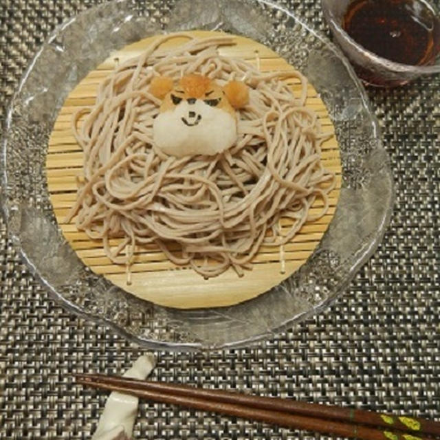 ざる蕎麦で遊ぶ・・・デザートまで??