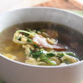 ３６５日野菜レシピNo.２５８「豆苗とベーコンのスープ」