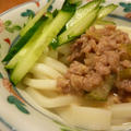 肉みそうどん