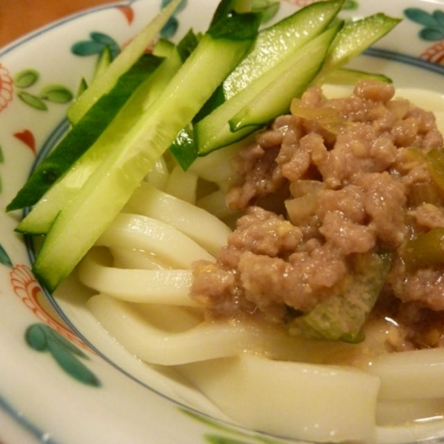 肉みそうどん