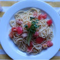 トマトとツナのシンプル冷製パスタと献立♡mizukanの純米酢♡ by ズボラ栄養士@吉田理江さん