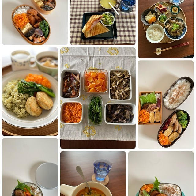 今週1週間のつくりおきおかず、お弁当、晩ごはん、お昼ごはんまとめ☆元町ランチ情報もー