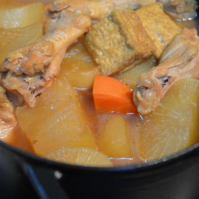 ストウブで「大根の炊いたん」と「豚バラともやしの蒸し焼き」とつくレポお礼♪