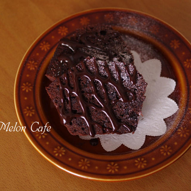 チョコチップ入りココアパウンド☆薄力粉で本格味の簡単ケーキ