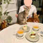 お誕生日抱っこと、ケーキ
