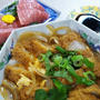 ◆晩ご飯のおかず【簡単5分！ヒレカツ綴じ／お刺身】