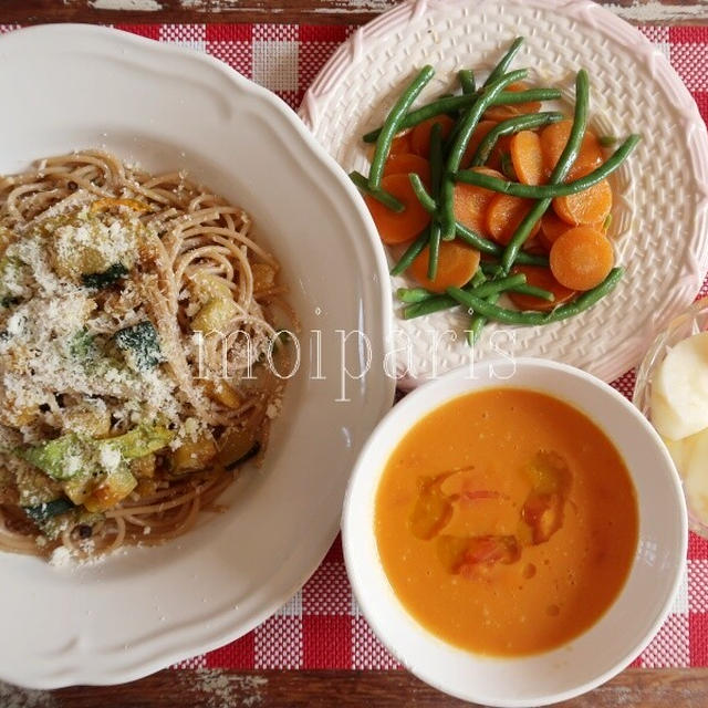 菜園野菜たっぷり消費の平日10日間ごはんとイタリアパン