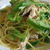 ササミとルッコラの冷たいパスタ