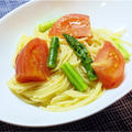 【ワンポットパスタ】お鍋一つで簡単アスパラとトマトのパスタのレシピ【ワンポパ♪】